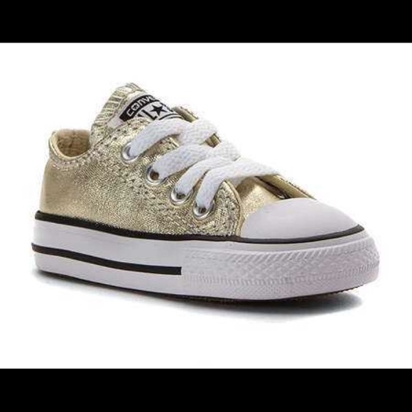 infant gold converse